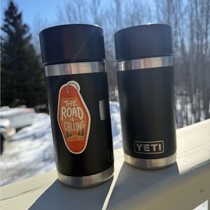 Yeti Black Stainless Steel Stackable Can Insulators (Pair)
